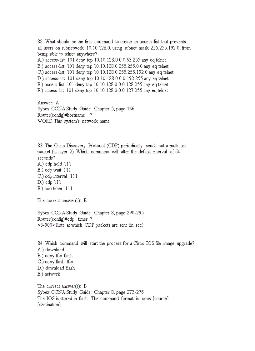 image for page CCNA Cisco Tests