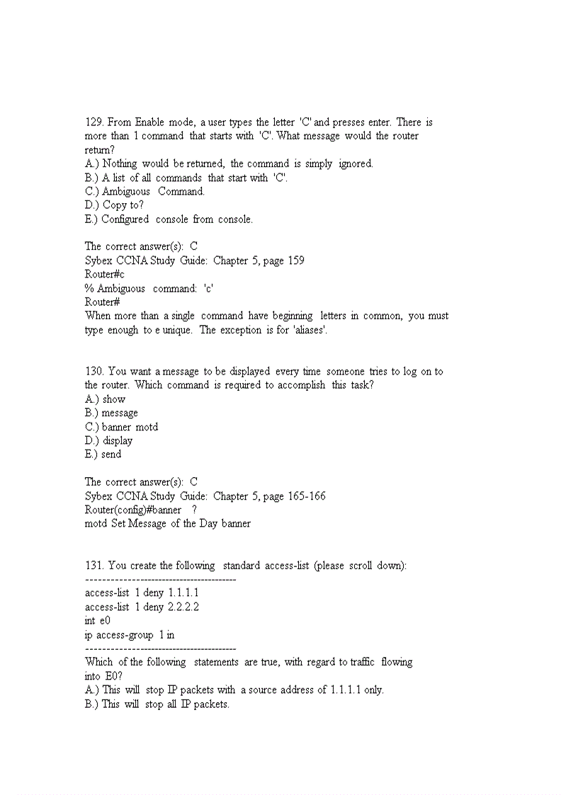 image for page CCNA Cisco Tests