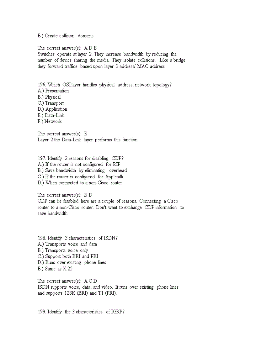 image for page CCNA Cisco Tests