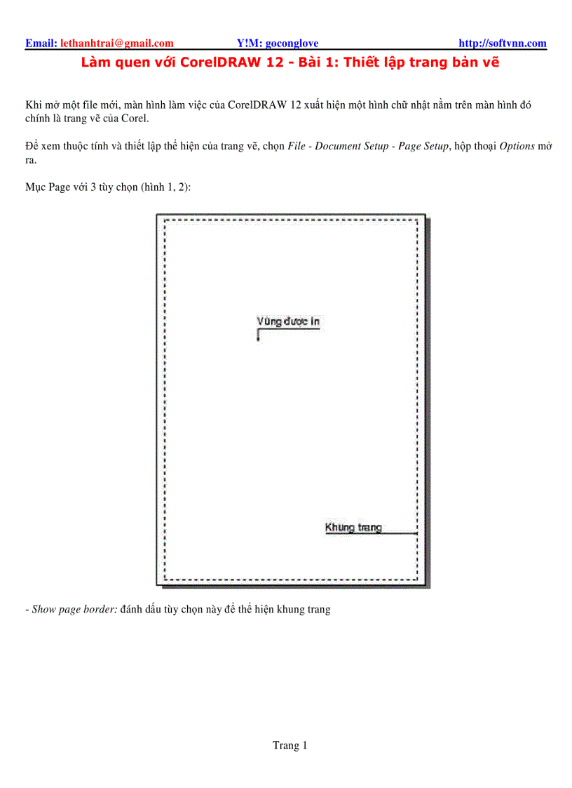 image for page Làm quen với Corel 12