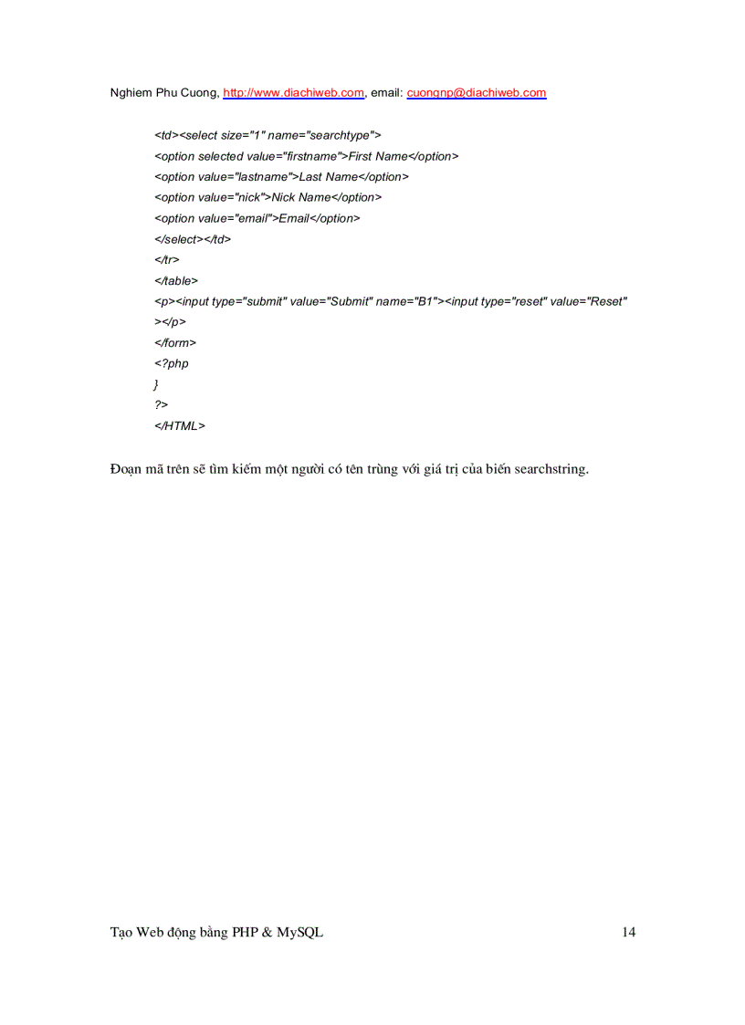 image for page Tạo web động với PHP và MySQL
