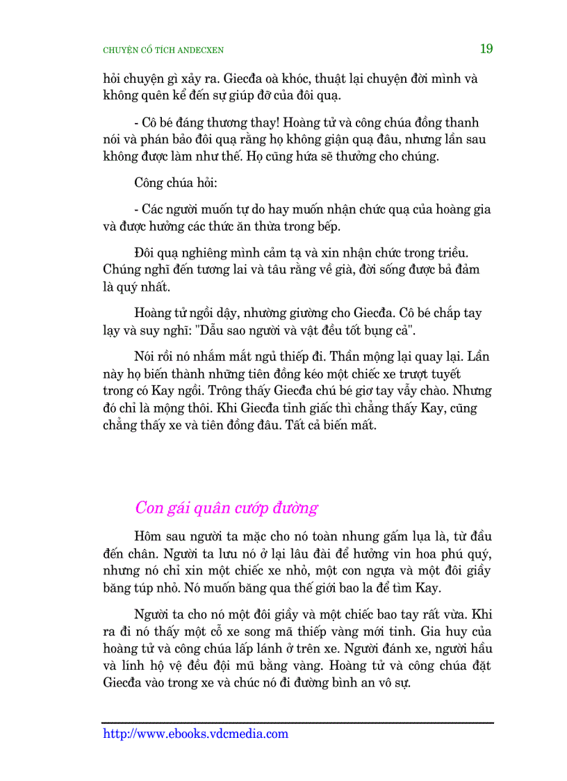 image for page Truyện cổ tích Andecxen