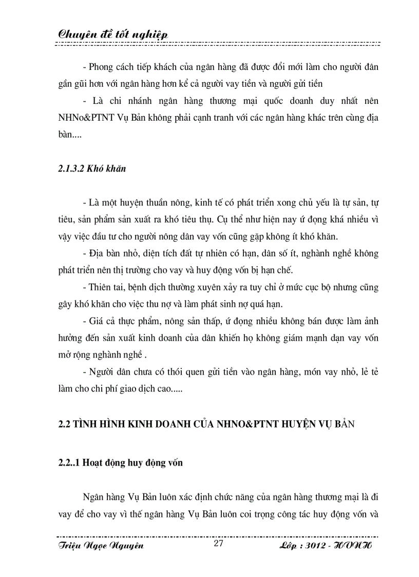 image for page Giải pháp và kiến nghị để đẩy mạnh công tác huy động vốn tại chi nhánh NHNo PTNT huyện Vụ Bản