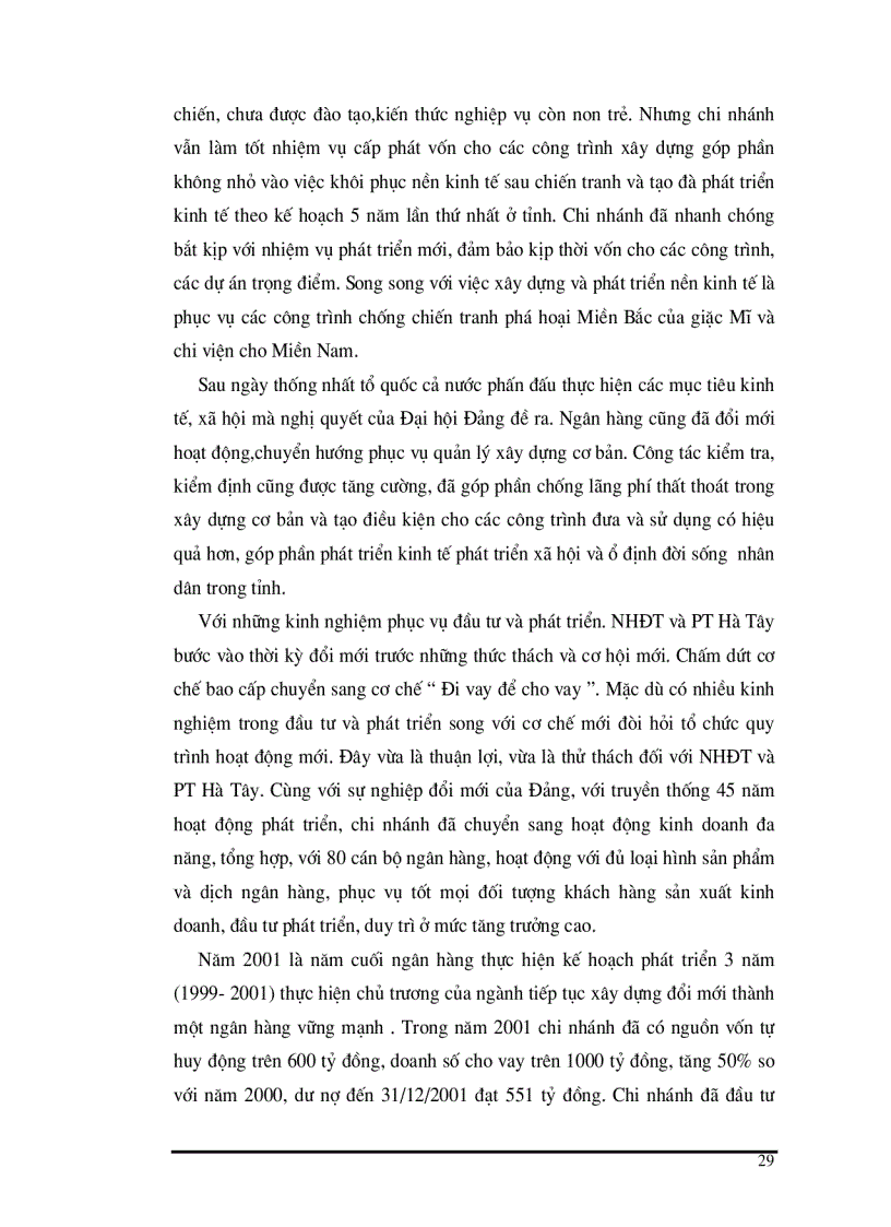 image for page Một số ý kiến về tăng thu tiết kiệm chi phí nhằm nâng cao hiệu quả kinh doanh tại NHĐT PT Hà Tây