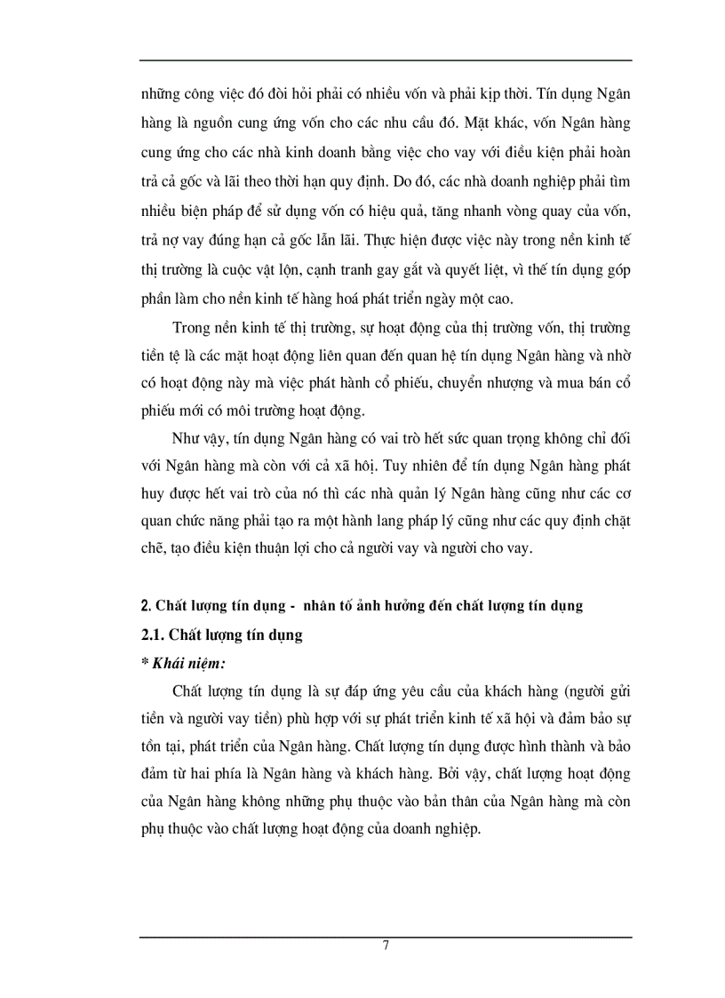 image for page Chất lượng tín dụng ngân hàng hiện trạng và giải pháp nâng cao chất lượng tín dụng tại NHTMCP Eximbank Hà Nội