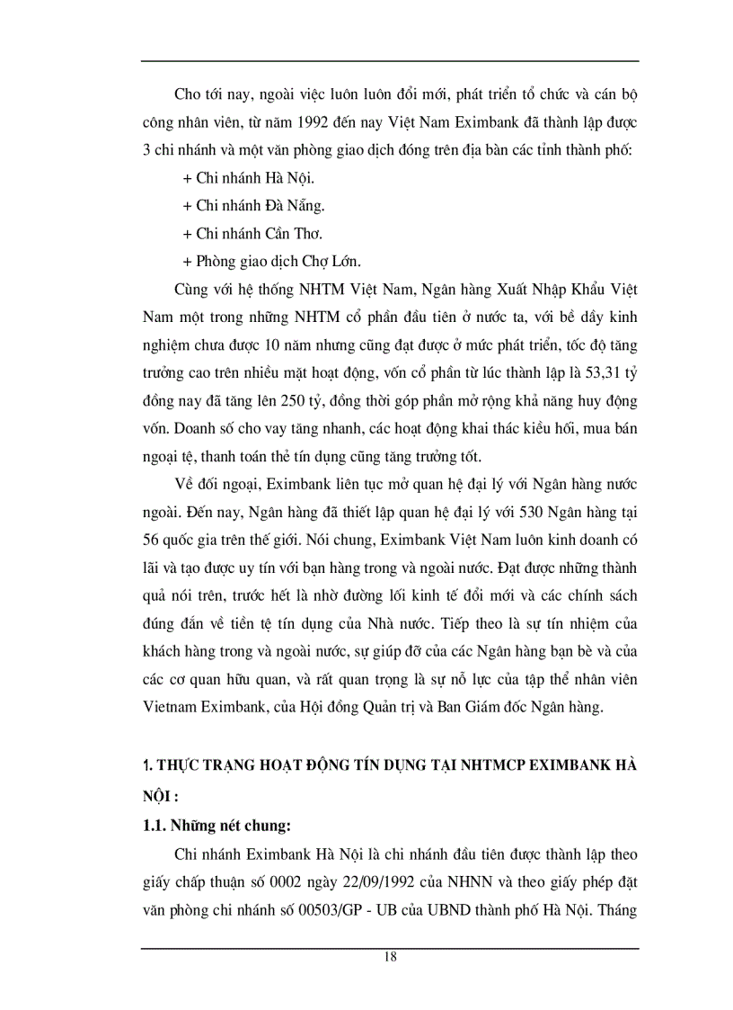 image for page Chất lượng tín dụng ngân hàng hiện trạng và giải pháp nâng cao chất lượng tín dụng tại NHTMCP Eximbank Hà Nội