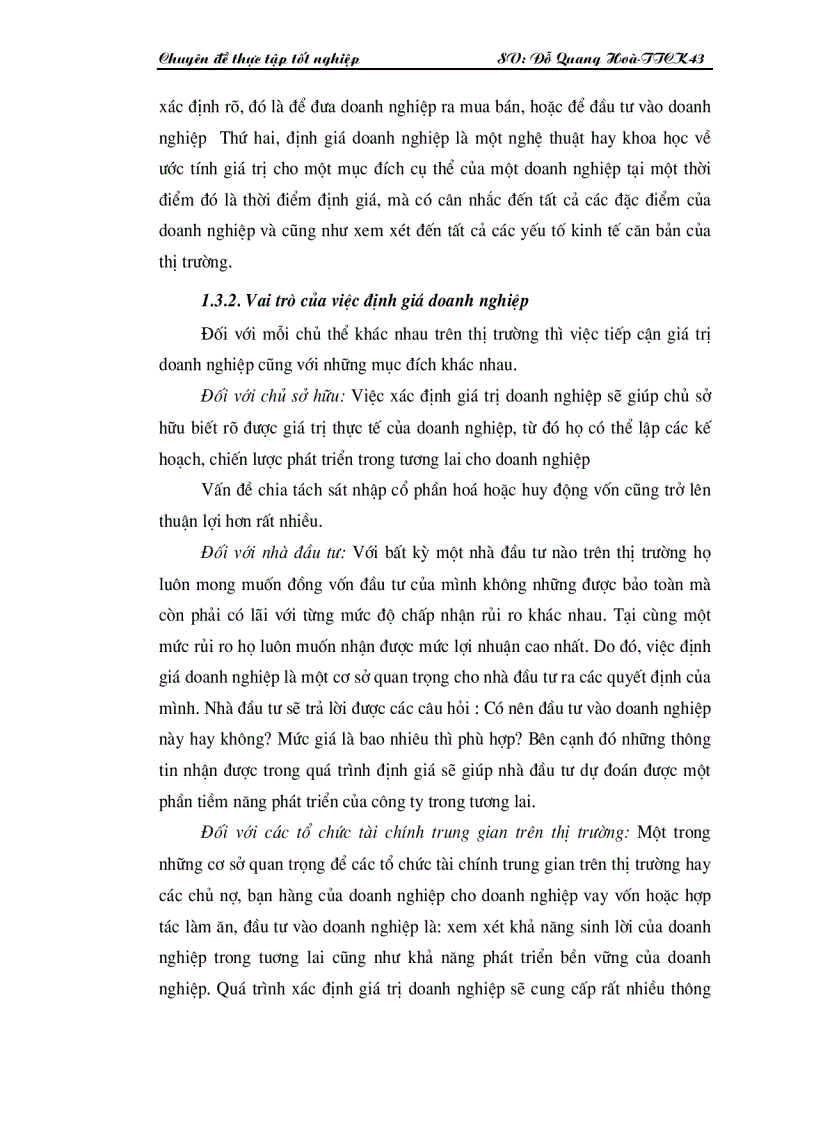 image for page Thực trạng tư vấn xác định giá trị doanh nghiệp tại công ty cổ phần chứng khoán Mê Kông