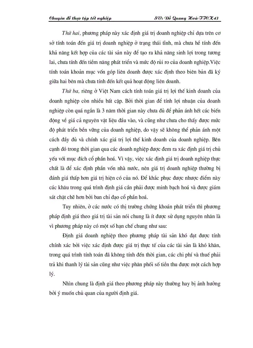 image for page Thực trạng tư vấn xác định giá trị doanh nghiệp tại công ty cổ phần chứng khoán Mê Kông