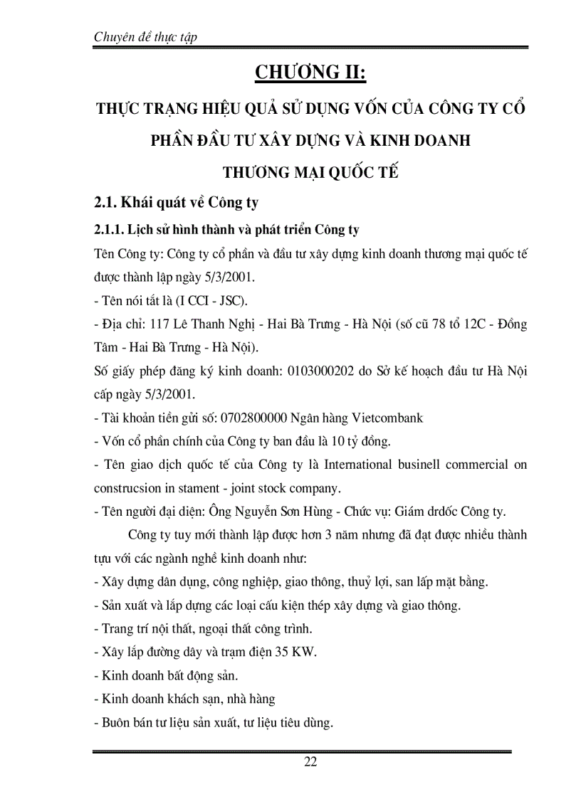 image for page Nâng cao hiệu quả sử dụng vốn của công ty cổ phần đầu tư xây dựng và kinh doanh thương mại quốc tế