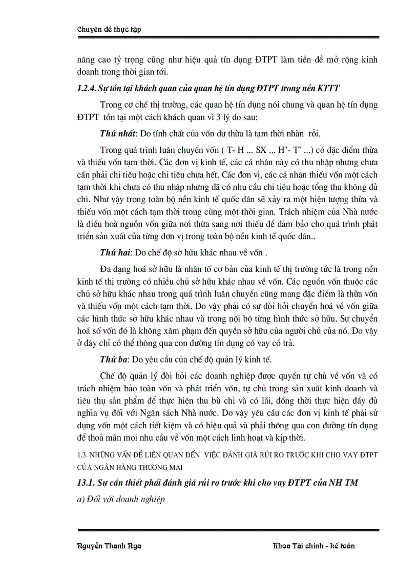 image for page Đánh giá rủi ro trước khi cho vay ĐTPT tại Chi nhánh ngân hàng ĐT PT Yên Bái