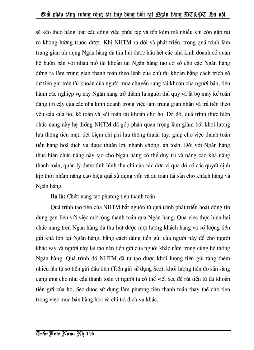 image for page Giải pháp tăng cường công tác huy động vốn tại Ngân hàng Đầu tư và Phát triển thành phố Hà nội