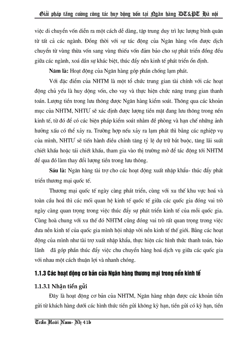 image for page Giải pháp tăng cường công tác huy động vốn tại Ngân hàng Đầu tư và Phát triển thành phố Hà nội