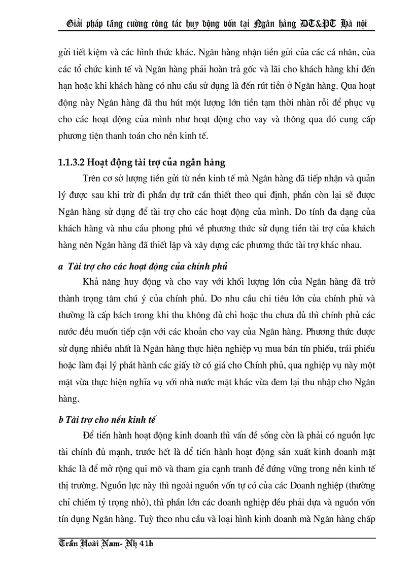 image for page Giải pháp tăng cường công tác huy động vốn tại Ngân hàng Đầu tư và Phát triển thành phố Hà nội