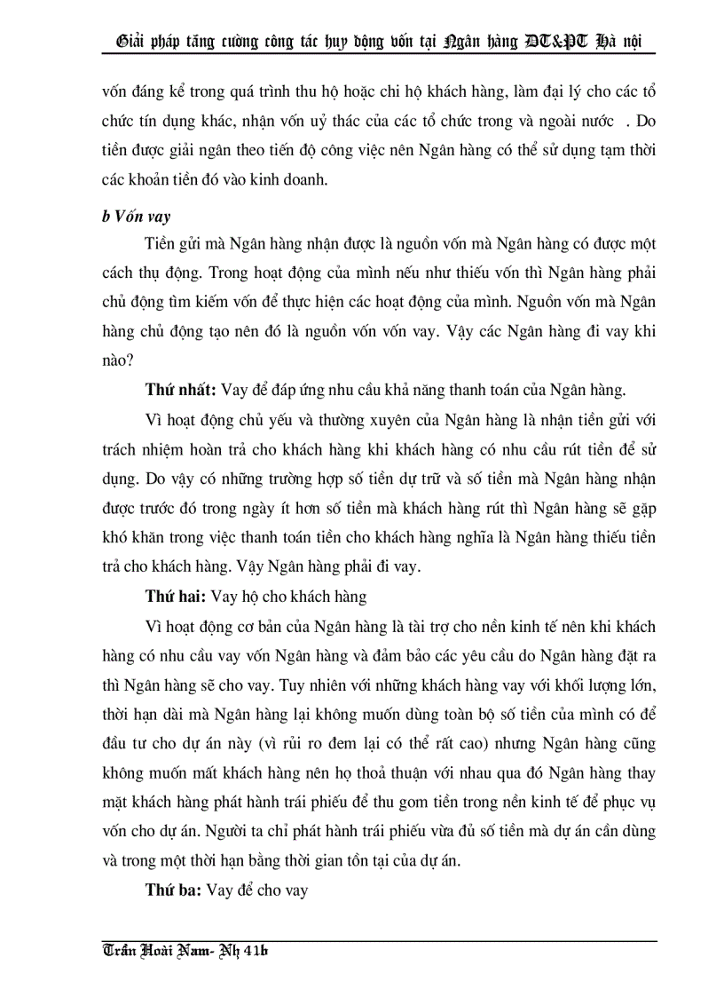 image for page Giải pháp tăng cường công tác huy động vốn tại Ngân hàng Đầu tư và Phát triển thành phố Hà nội