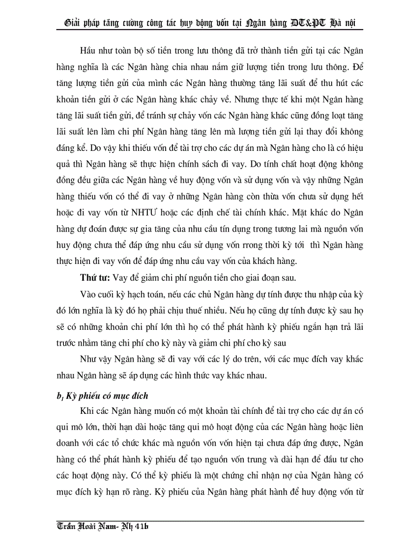 image for page Giải pháp tăng cường công tác huy động vốn tại Ngân hàng Đầu tư và Phát triển thành phố Hà nội