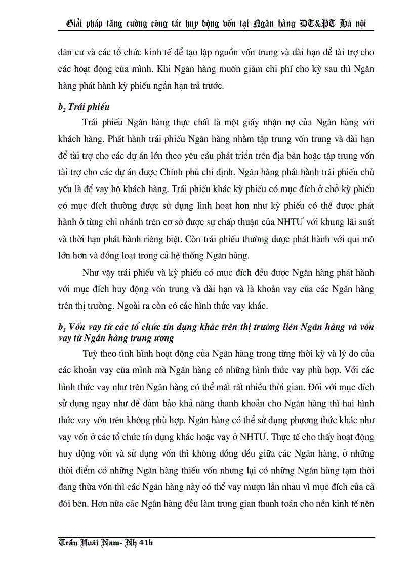 image for page Giải pháp tăng cường công tác huy động vốn tại Ngân hàng Đầu tư và Phát triển thành phố Hà nội