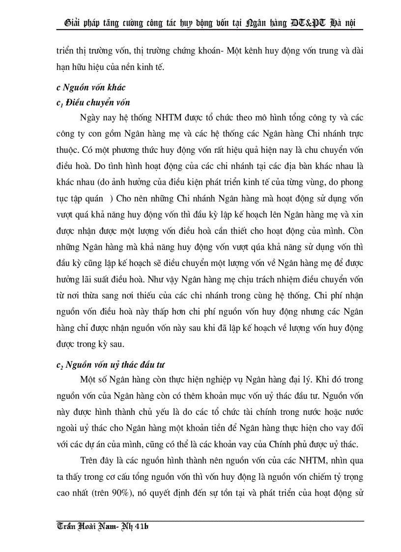 image for page Giải pháp tăng cường công tác huy động vốn tại Ngân hàng Đầu tư và Phát triển thành phố Hà nội