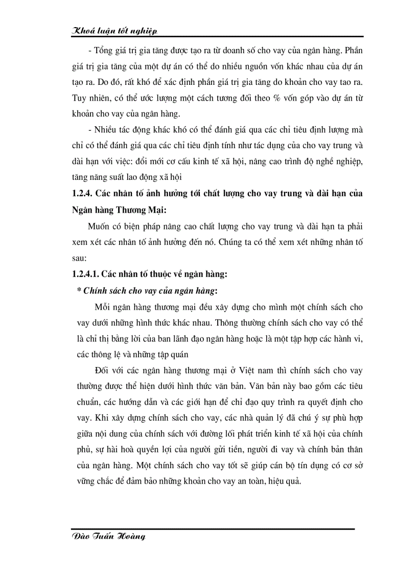 image for page Giải pháp nâng cao chất lượng cho vay trung và dài hạn tại Chi nhánh Ngân hàng Công thương khu vực Chương Dương