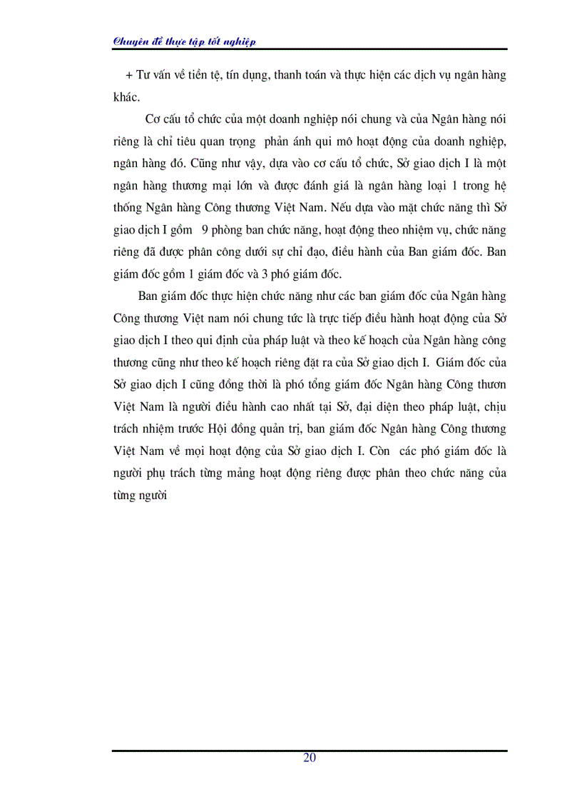 image for page Hoàn thiện nghiệp vụ cho vay của Sở giao dịch I Ngân hàng Công thương Việt Nam