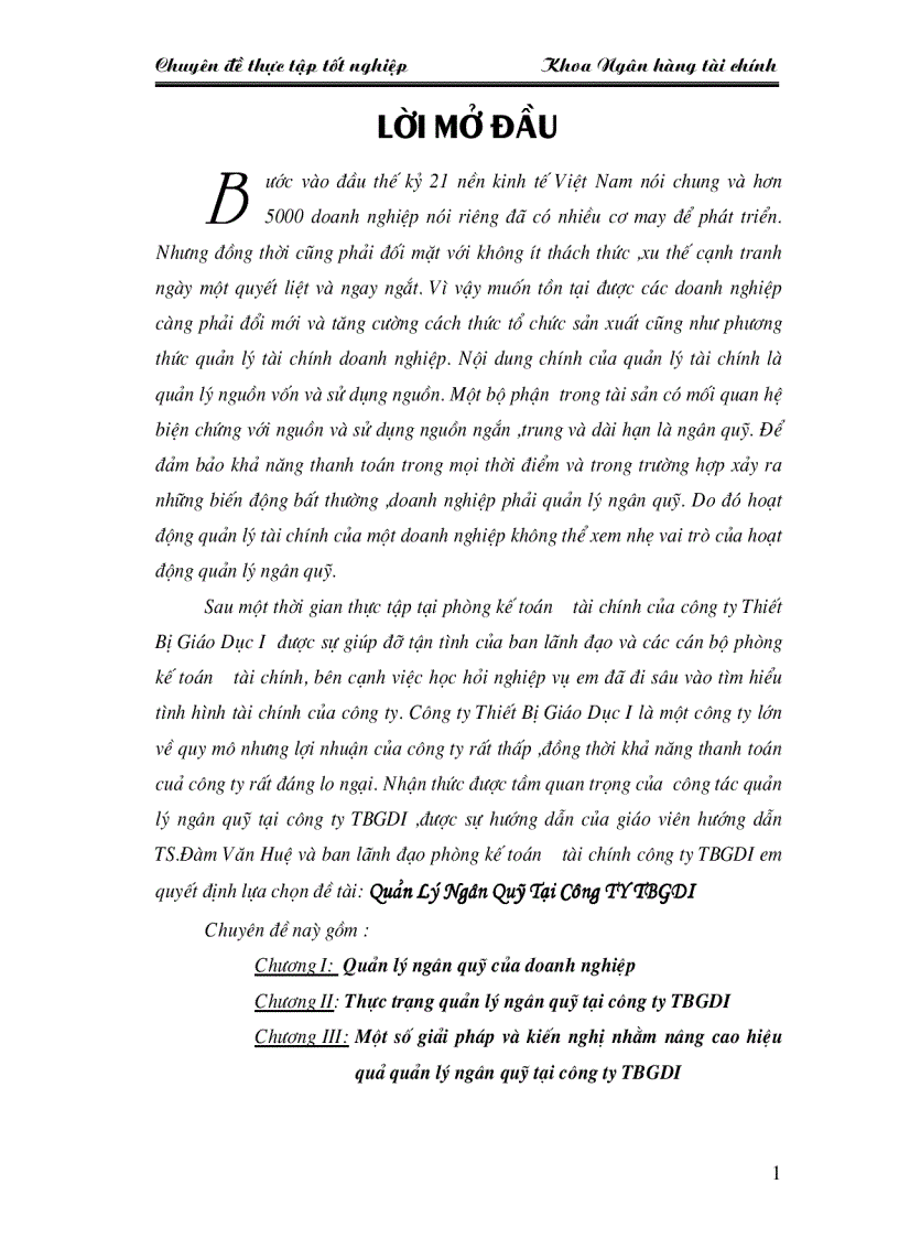 image for page Quản Lý Ngân Quỹ Tại Công ty thiết bị giáo dục I