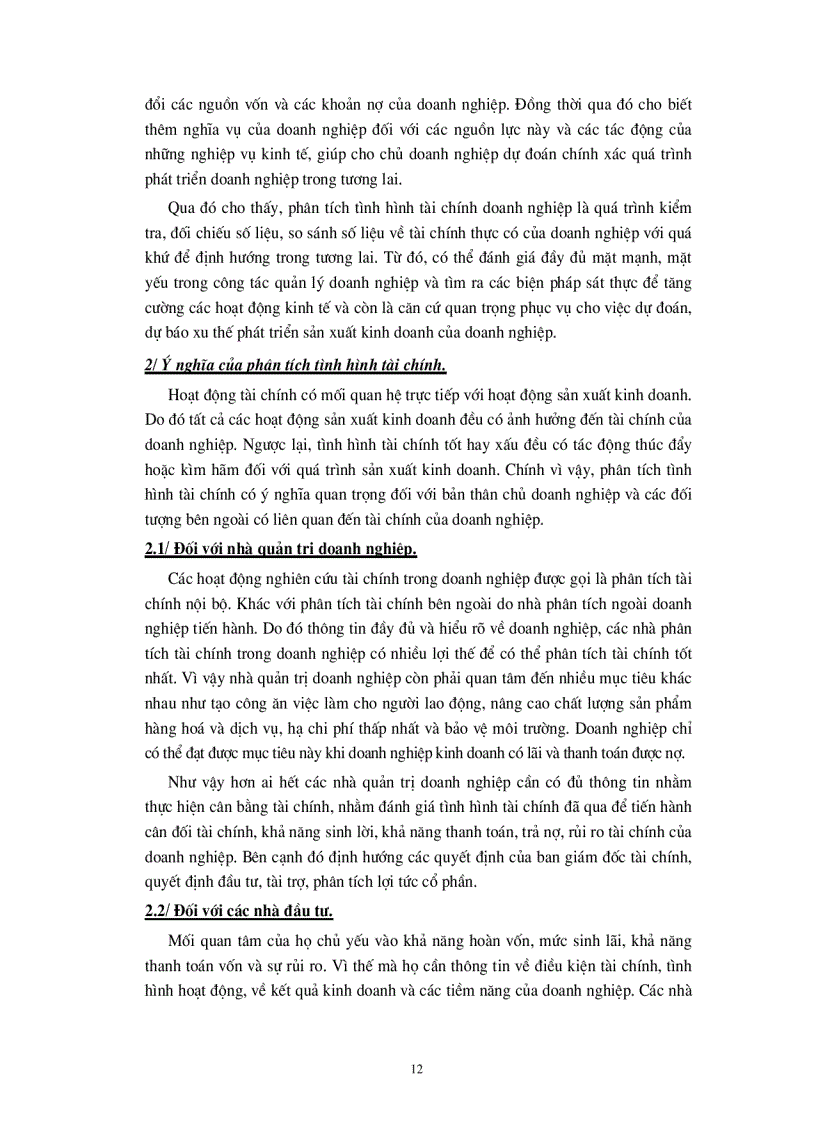 image for page Phân tích tình hình tài chính doanh nghiệp và những giải pháp góp phần nâng cao khả năng tài chính của Tổng công ty chè Việt nam
