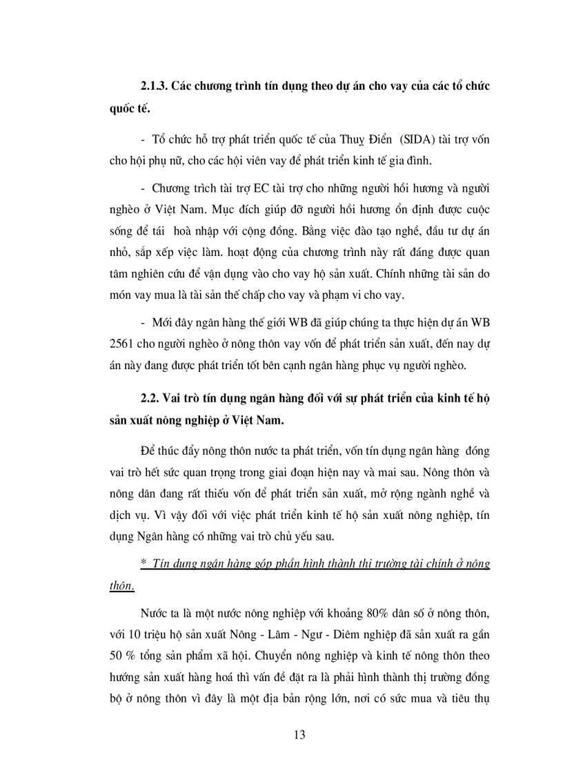 image for page Một số giải pháp nhằm mở rộng và nâng cao chất lượng tín dụng đối với hộ sản xuất ở Ngân hàng nông nghiệp và phát triển nông thôn huyện Vụ Bản
