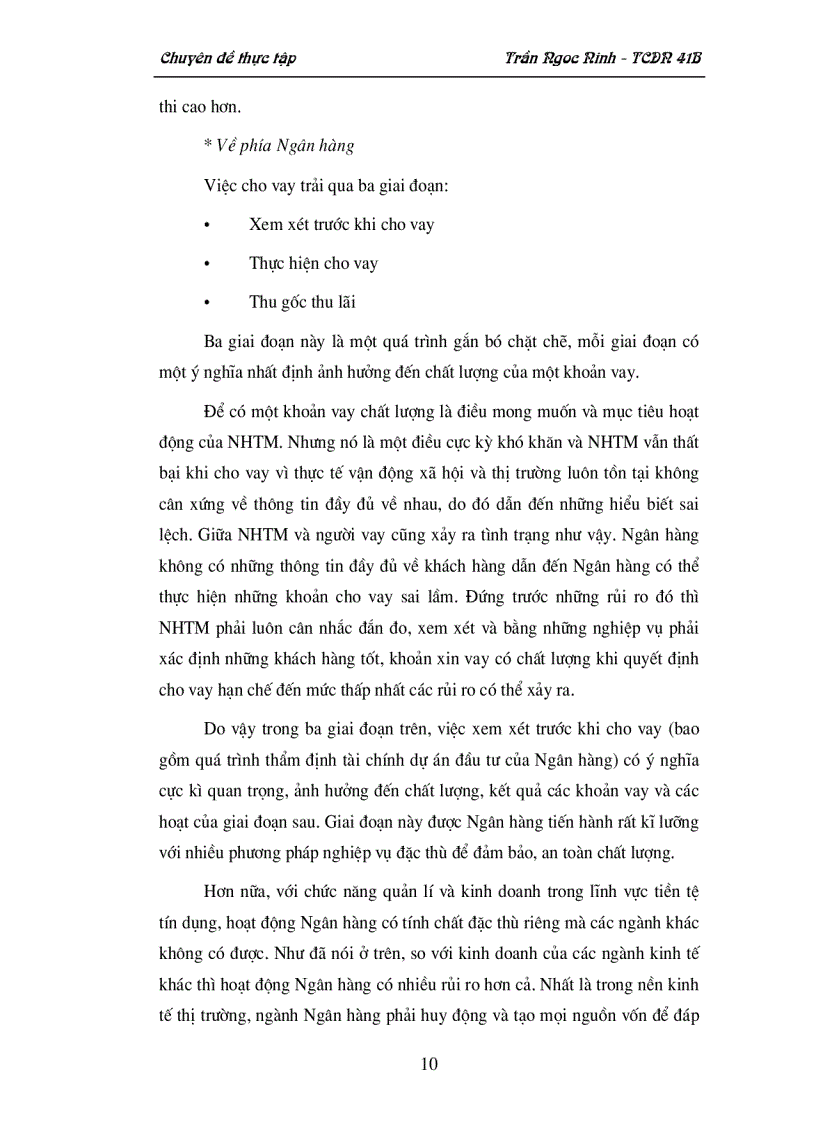 image for page Thẩm định dự án đầu tư của Ngân hàng thương mại