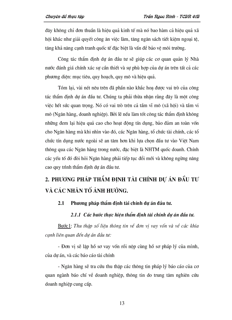 image for page Thẩm định dự án đầu tư của Ngân hàng thương mại