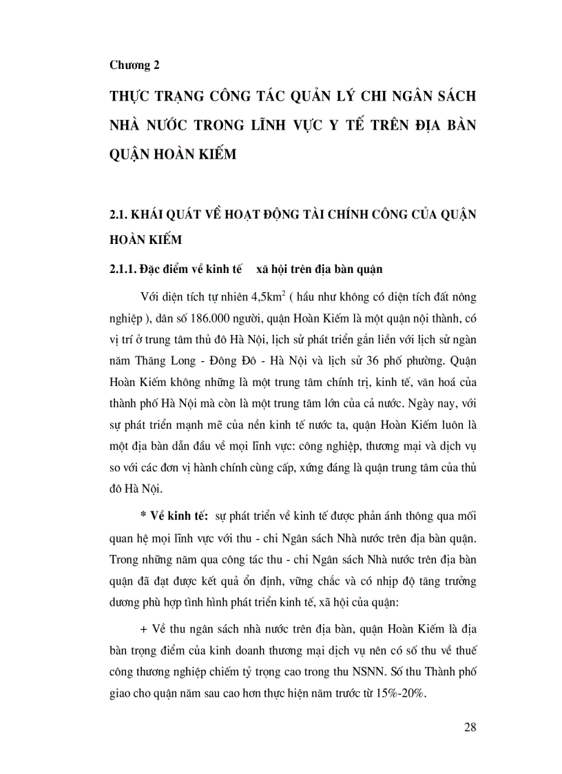 image for page Tăng cường quản lý chi Ngân sách Nhà nước với yêu cầu xã hội hoá các hoạt động y tế trên địa bàn quận Hoàn Kiếm