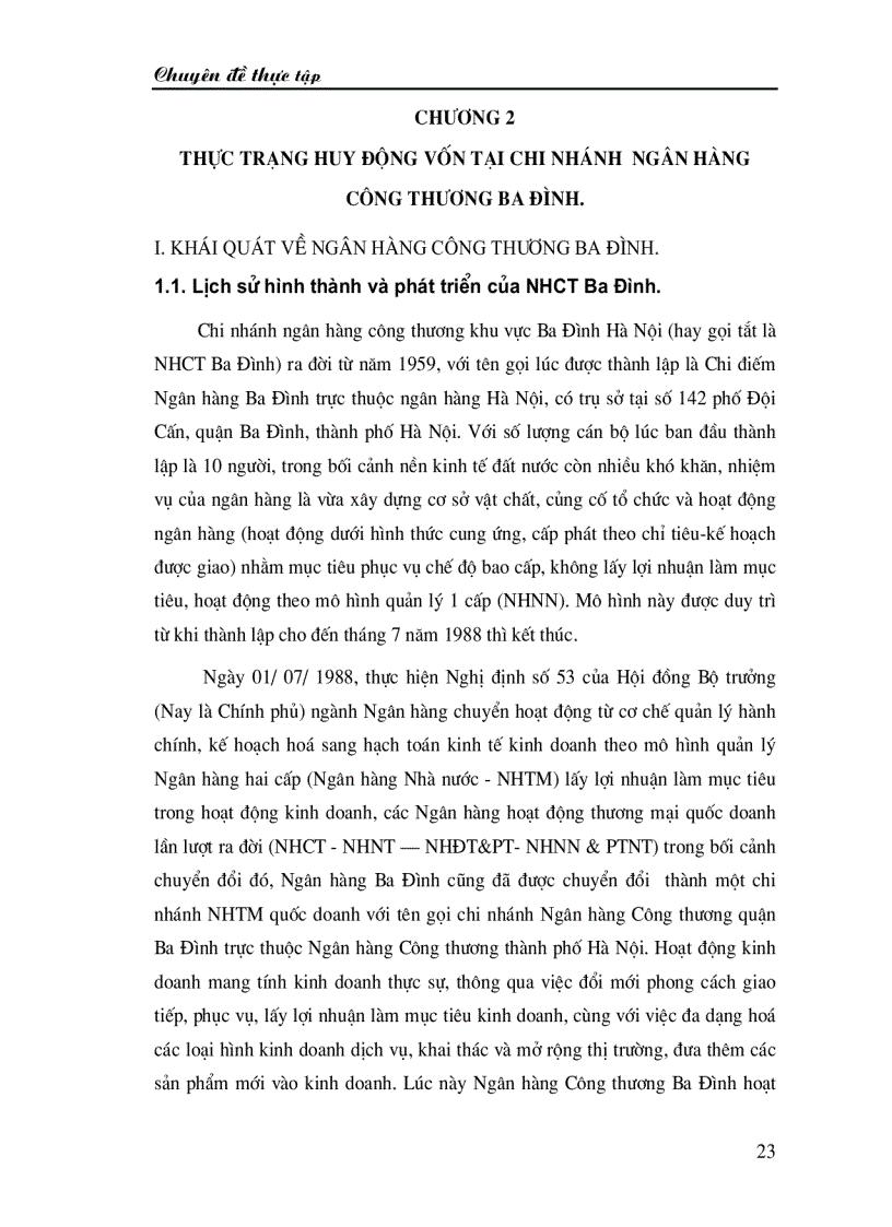 image for page Giải pháp tăng cường huy động vốn tại ngân hàng công thương Ba Đình