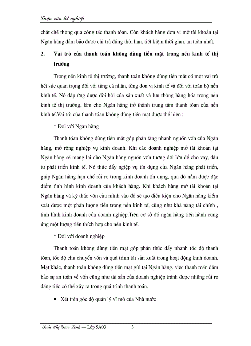 image for page Thanh toán không dùng tiền mặt trong nền kinh tế thị trường tại các Ngân hàng thương mại