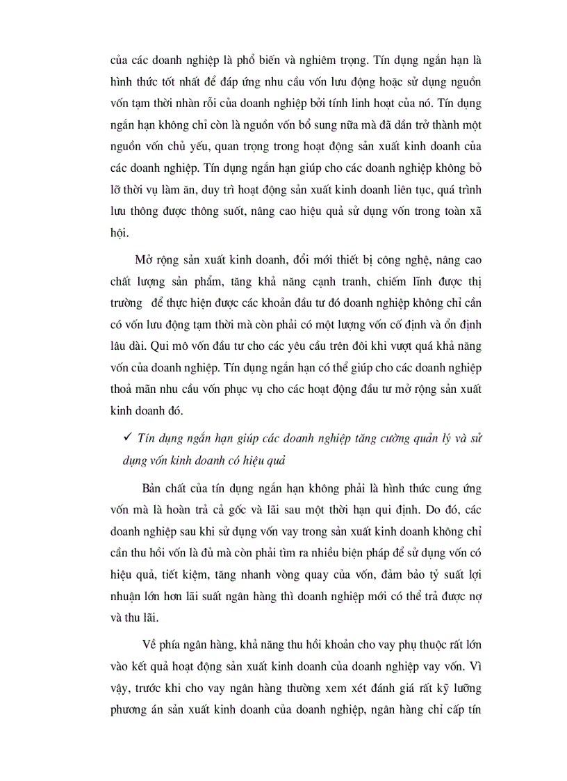 image for page Giải pháp nâng cao chất lượng tín dụng ngắn hạn ở hệ thống ngân hàng thương mại nước ta chi nhánh ngân hàng liên doanh Chohung Vina