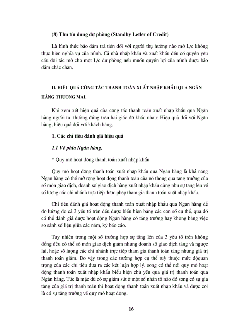 image for page Một số giải pháp nâng cao hiệu quả trong công tác thanh toán hàng XNK bằng phương thức tính dụng chứng từ tại Ngân hàng Ngoại thương Việt Nam