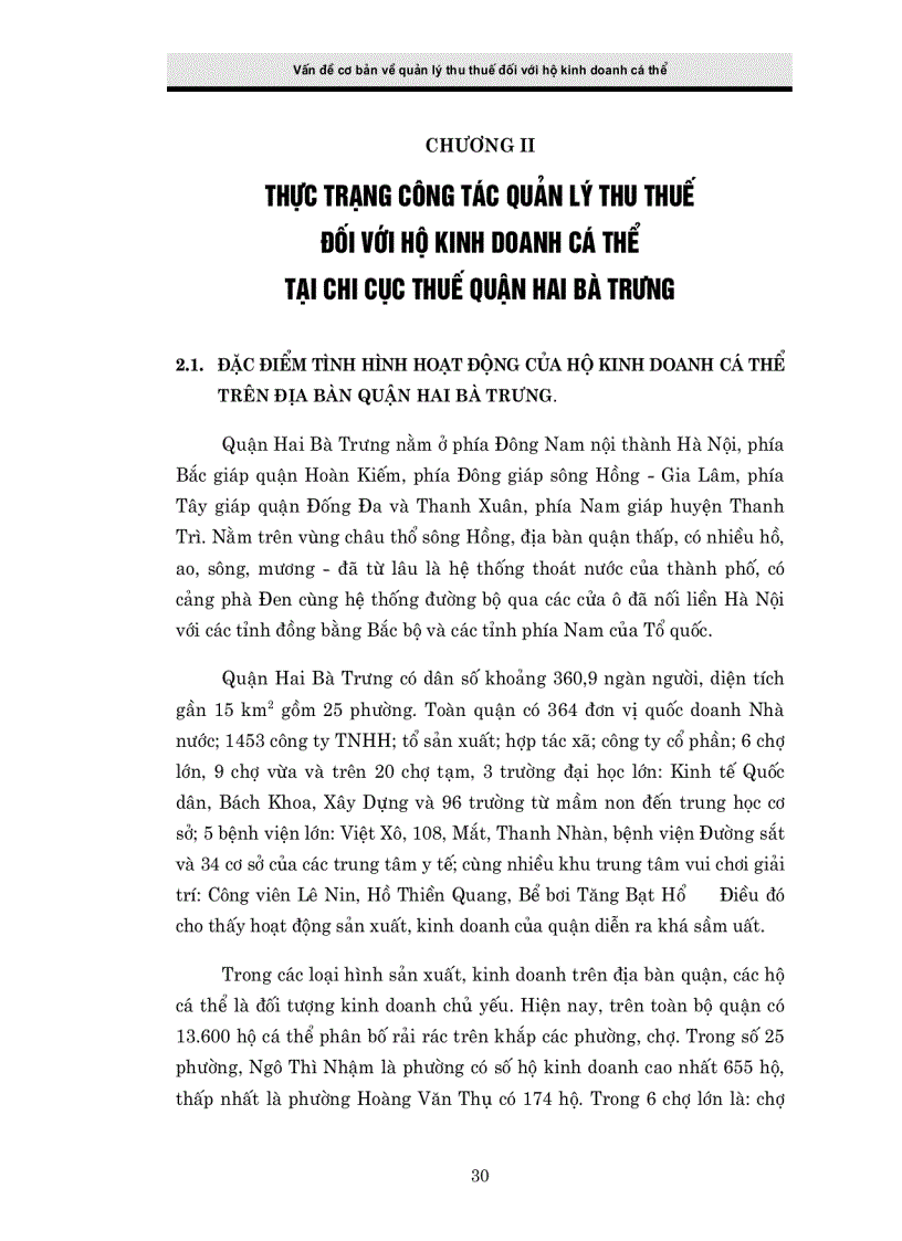 image for page Giải pháp tăng cường công tác quản lý thu thuế đối với hộ kinh doanh cá thể tại Chi cục Thuế Hai Bà Trưng