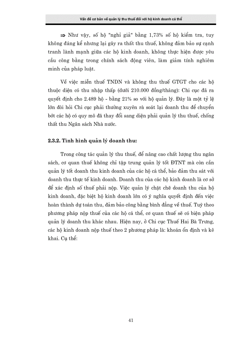 image for page Giải pháp tăng cường công tác quản lý thu thuế đối với hộ kinh doanh cá thể tại Chi cục Thuế Hai Bà Trưng