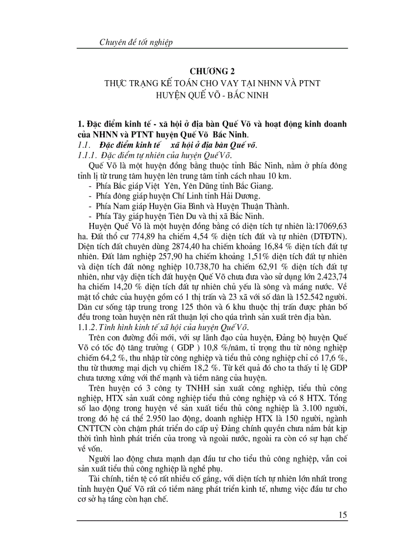 image for page Một số giải pháp nhằm nâng cao hiệu quả công tác kế toán cho vay tại NHNo và PTNT huyện Quế Võ