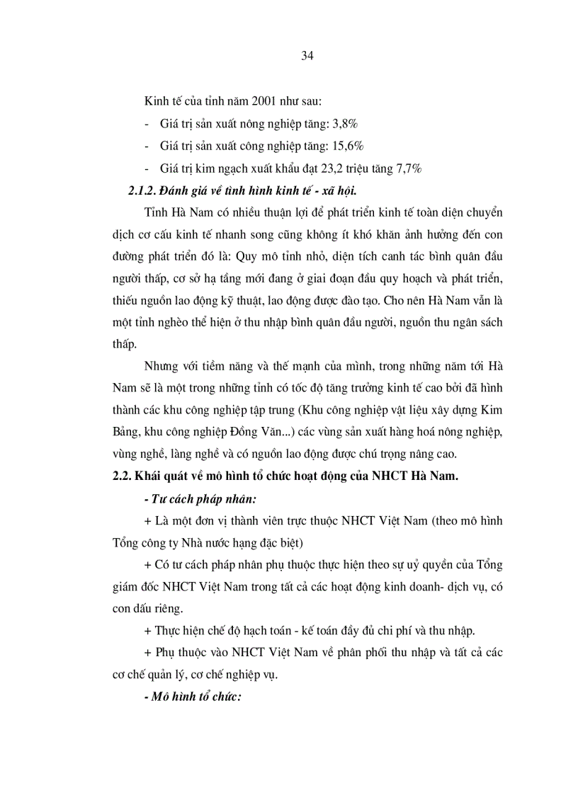 image for page Giải pháp nâng cao hiệu quả kinh doanh của Ngân hàng công thương Hà Nam