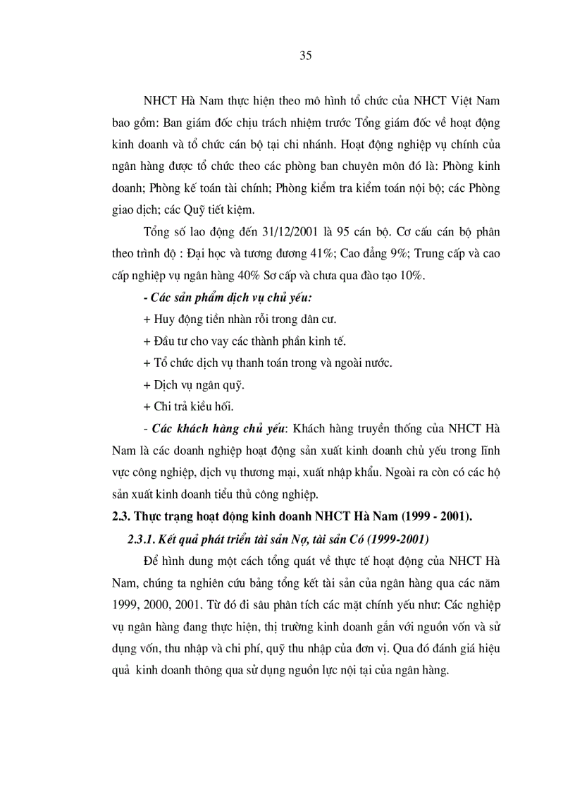 image for page Giải pháp nâng cao hiệu quả kinh doanh của Ngân hàng công thương Hà Nam