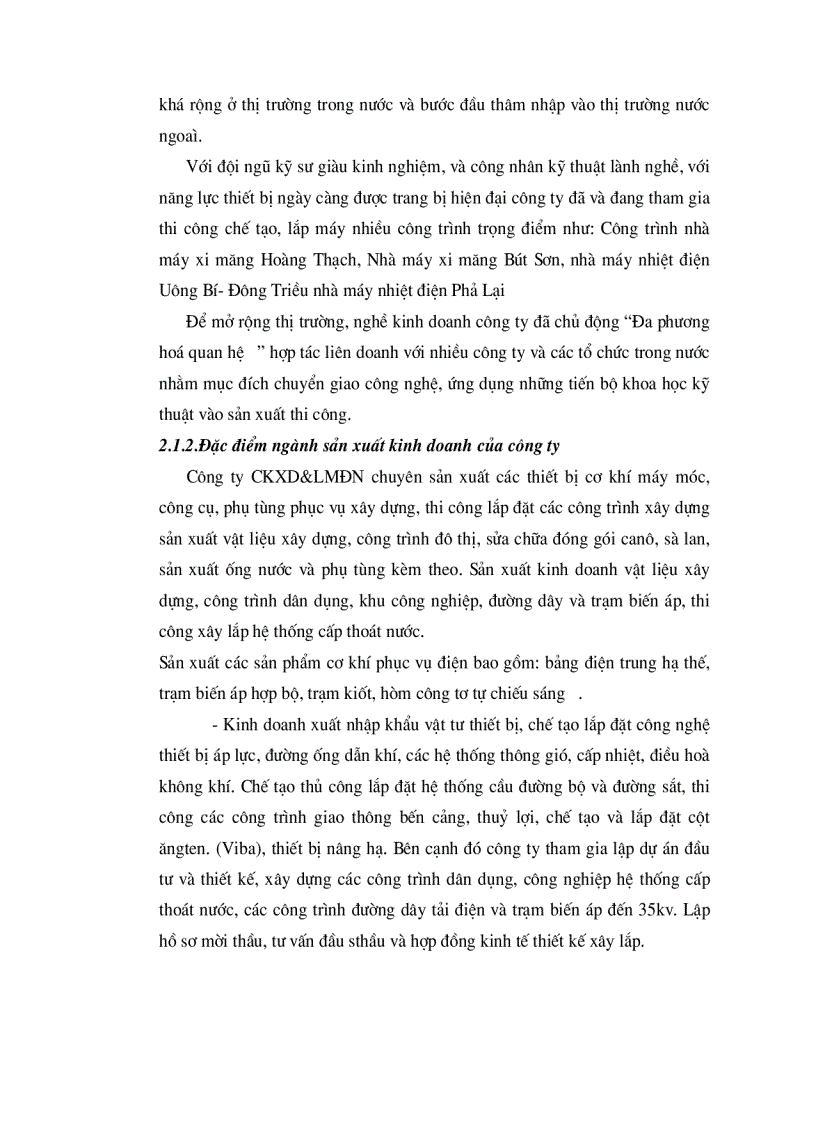 image for page Phân tích tình hình tài chính của Công ty Cơ khí Xây dựng và Lắp máy điện nước