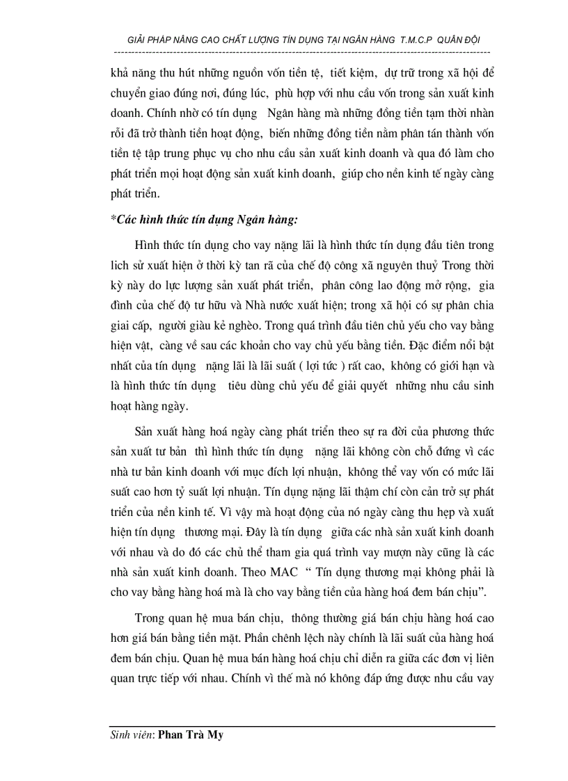 image for page Giải pháp nâng cao chất lượng tín dụng tại Ngân hàng thương mại cổ phần Quân đội