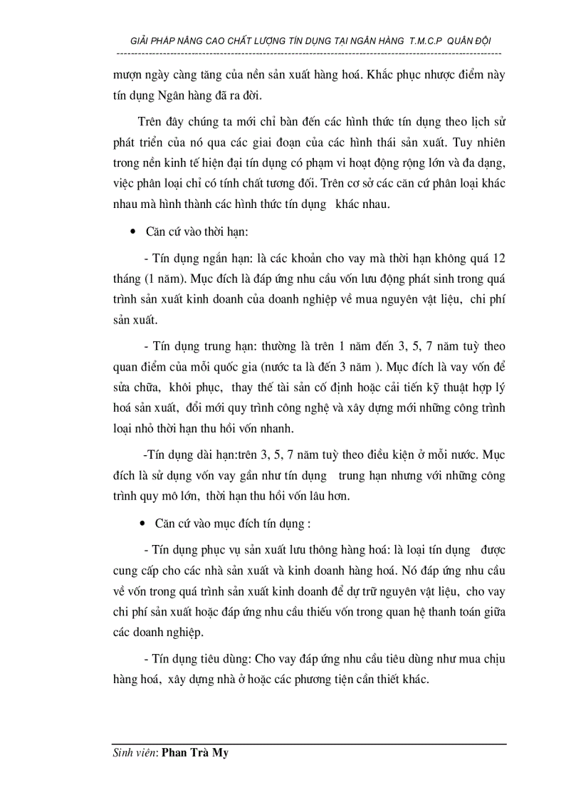 image for page Giải pháp nâng cao chất lượng tín dụng tại Ngân hàng thương mại cổ phần Quân đội