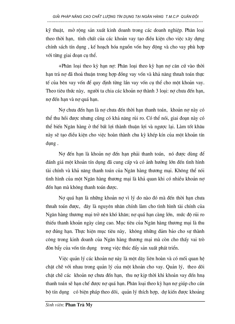 image for page Giải pháp nâng cao chất lượng tín dụng tại Ngân hàng thương mại cổ phần Quân đội