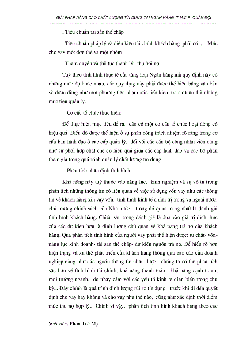 image for page Giải pháp nâng cao chất lượng tín dụng tại Ngân hàng thương mại cổ phần Quân đội