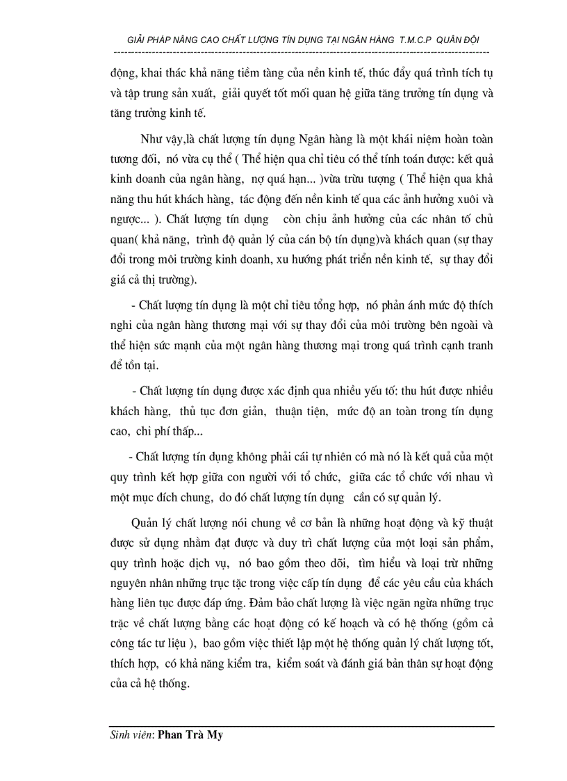 image for page Giải pháp nâng cao chất lượng tín dụng tại Ngân hàng thương mại cổ phần Quân đội