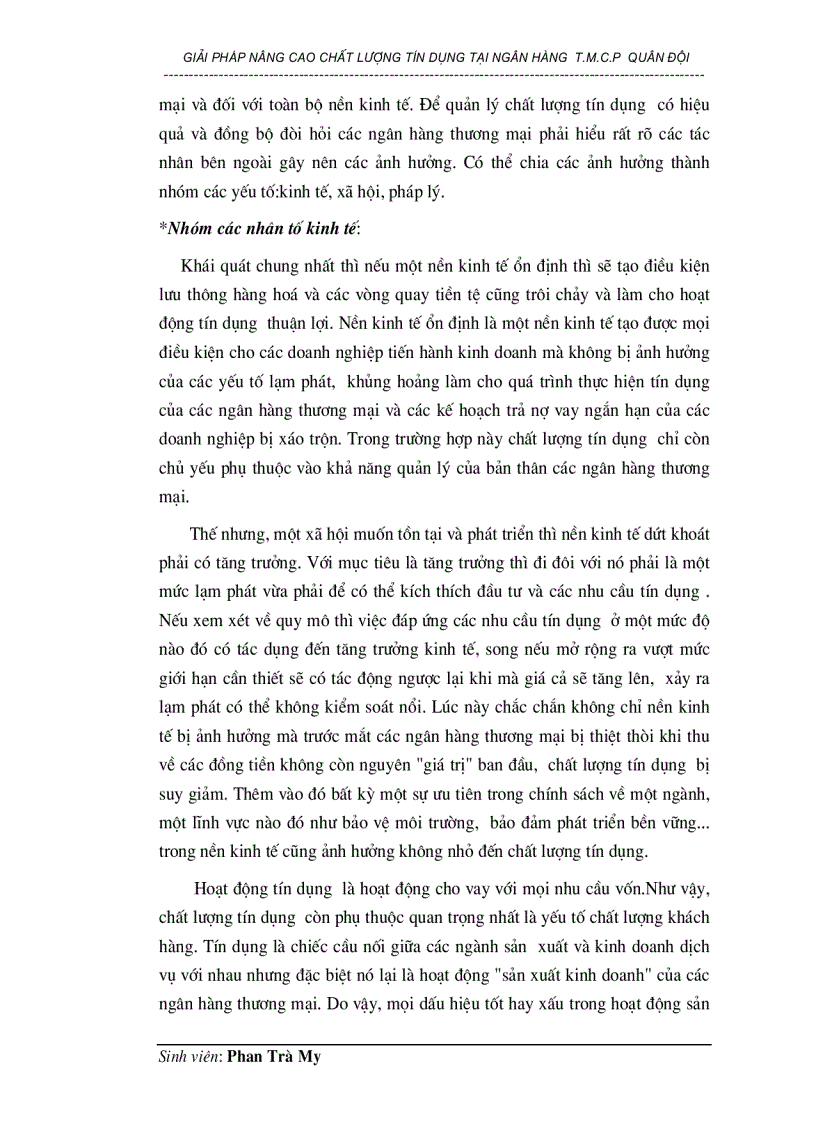 image for page Giải pháp nâng cao chất lượng tín dụng tại Ngân hàng thương mại cổ phần Quân đội