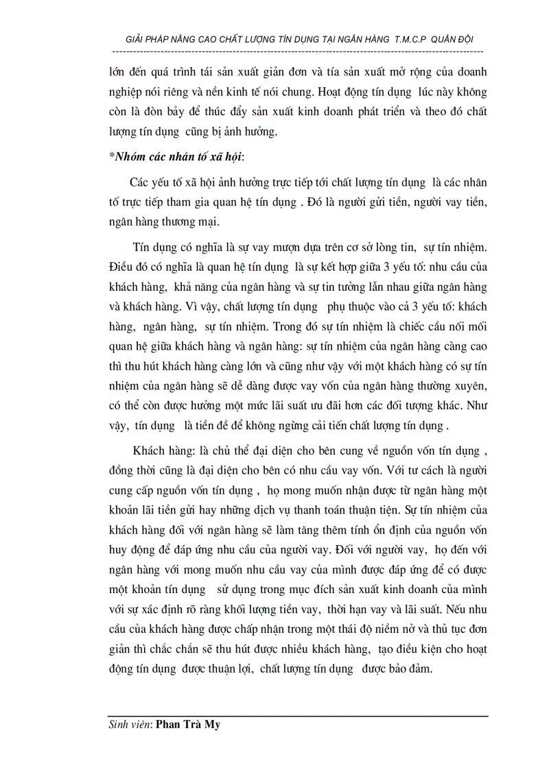 image for page Giải pháp nâng cao chất lượng tín dụng tại Ngân hàng thương mại cổ phần Quân đội