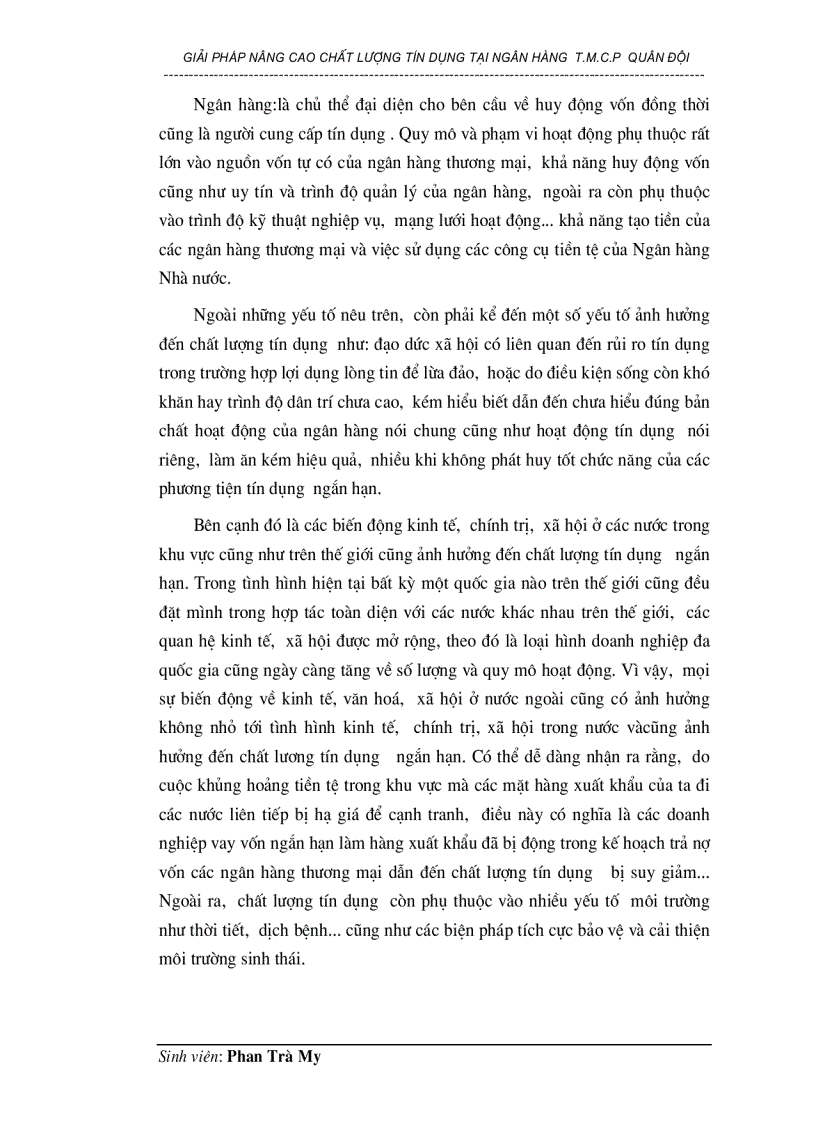 image for page Giải pháp nâng cao chất lượng tín dụng tại Ngân hàng thương mại cổ phần Quân đội