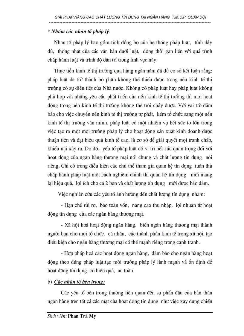 image for page Giải pháp nâng cao chất lượng tín dụng tại Ngân hàng thương mại cổ phần Quân đội