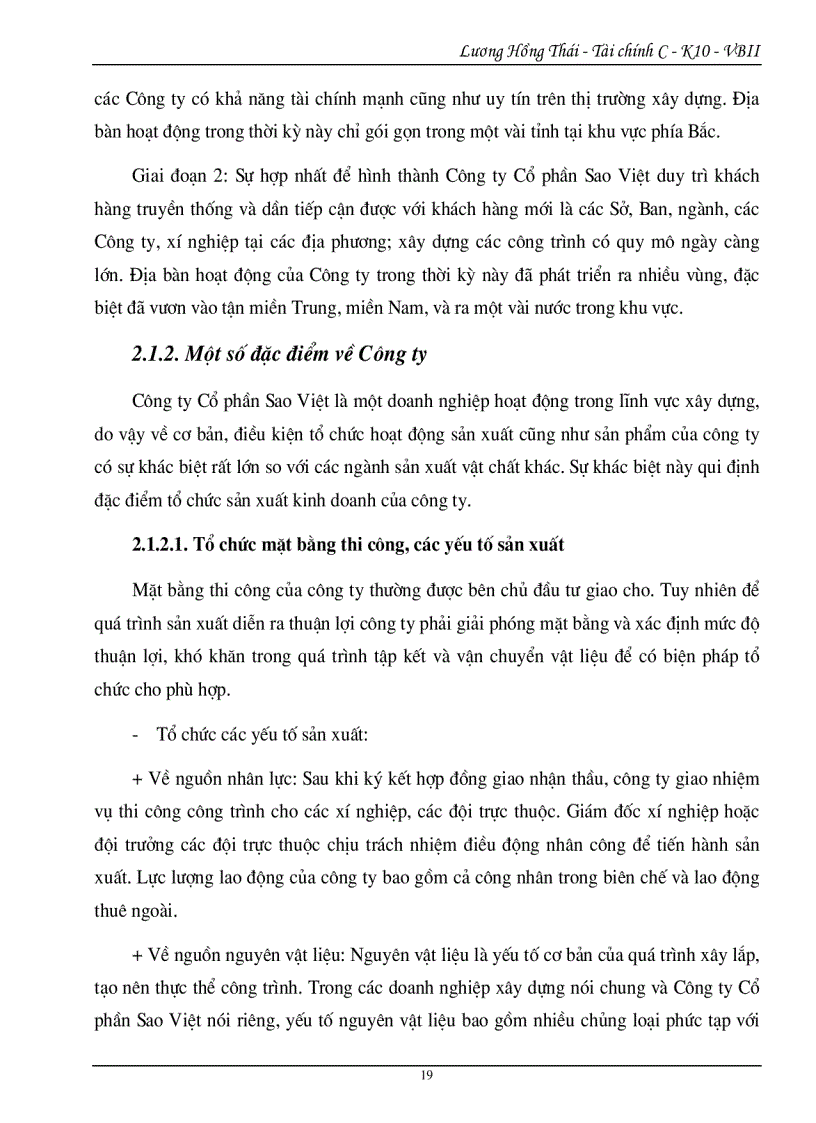 image for page Phân tích tình hình tài chính Công ty cổ phần Sao Việt