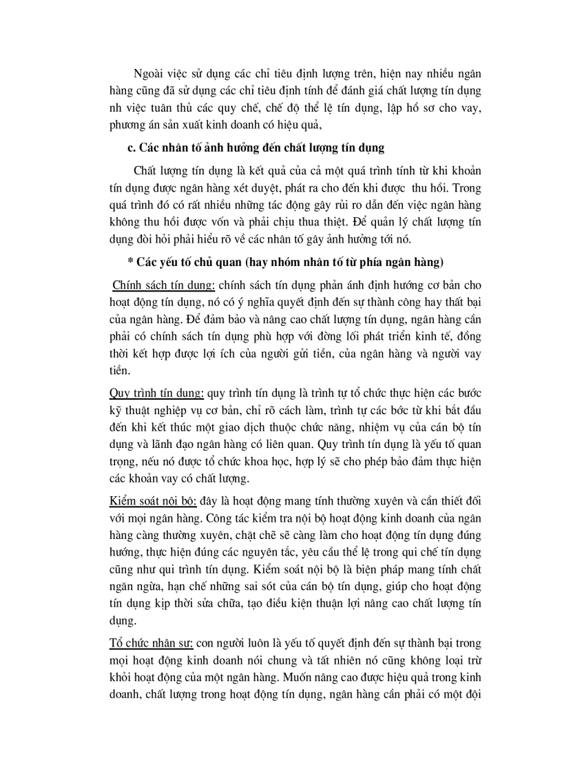 image for page Giải pháp nâng cao chất lượng tín dụng khi cho vay Doanh nghiệp Nhà nước tại Chi nhánh Ngân hàng Công thương Khu vực Đống Đa